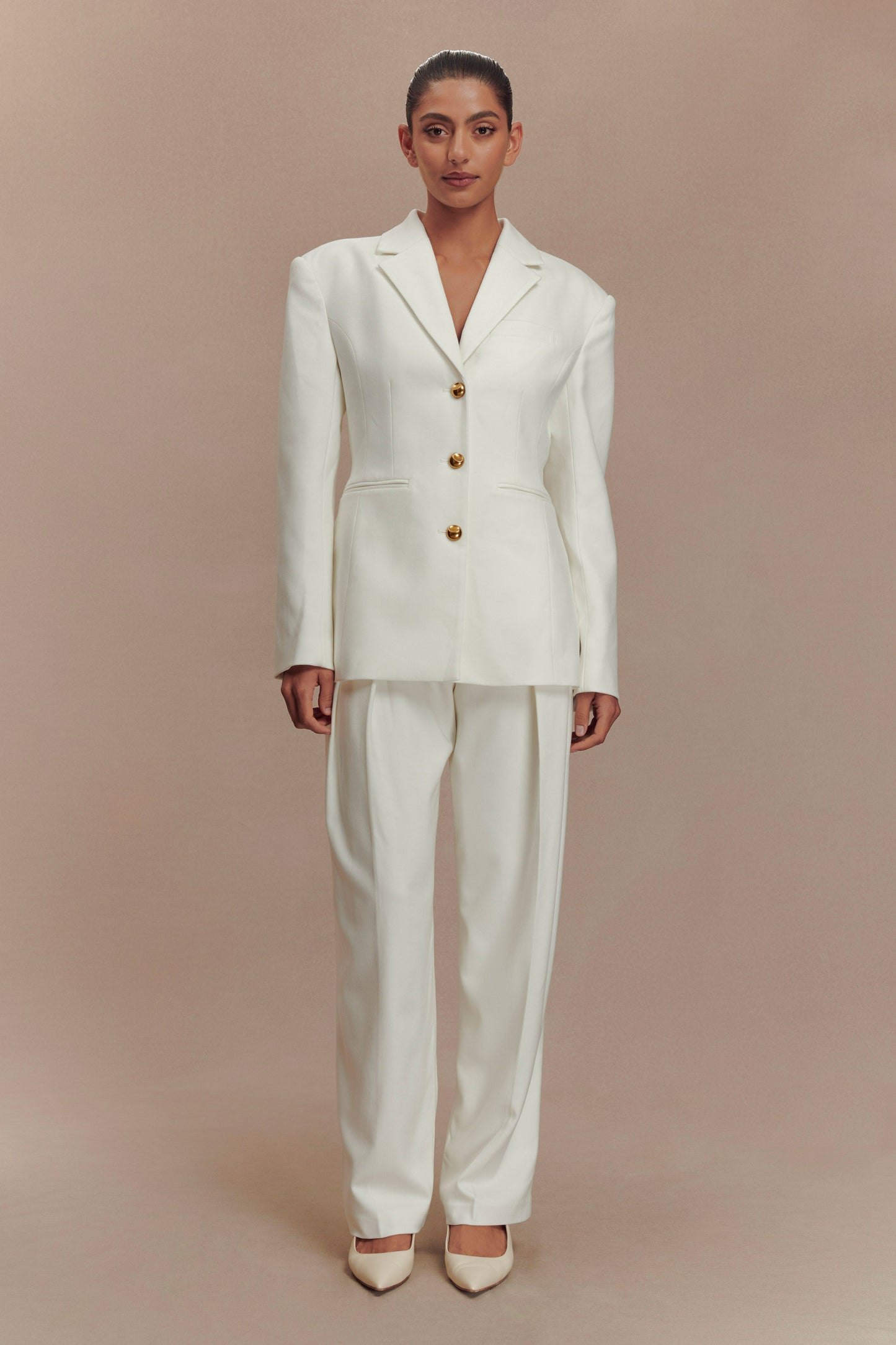 Bellamy Cinched Blazer - Ivory