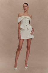Alix Suiting Mini Skort - Ivory