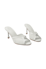 Reena Pearl Mesh Mule - Ivory